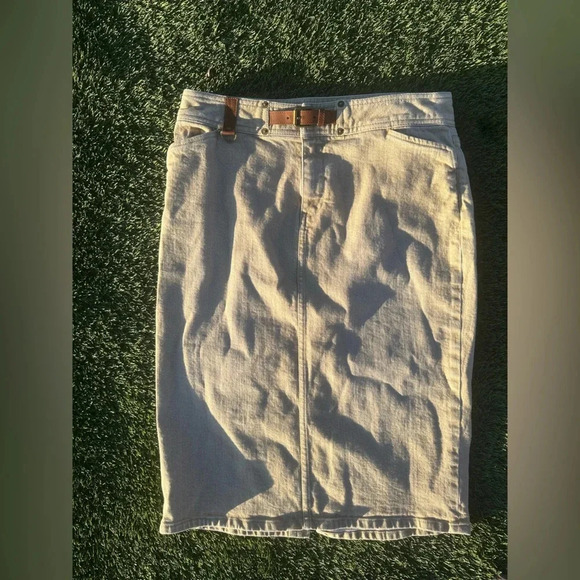 Lauren Ralph Lauren Beige Pencil Skirt - Picture 4 of 9